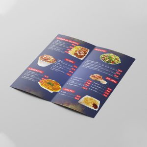 projekt ulotki składanej, ulotka kebab