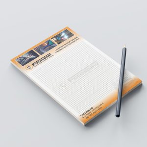projekt graficzny notesu firmowego
