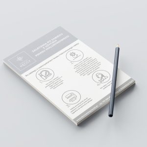 projekt graficzny notesu firmowego, notes beauty