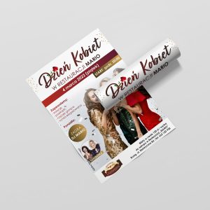 plakat na dzień kobiet, plakat dla restauracji