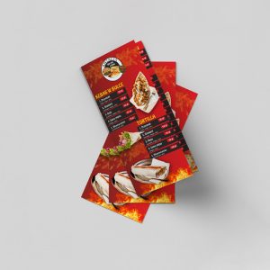 projekt ulotki, ulotka dla kebaba, kebab ulotka