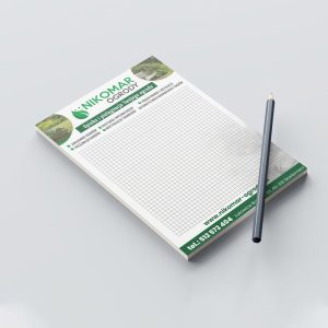 projekt graficzny notesu firmowego