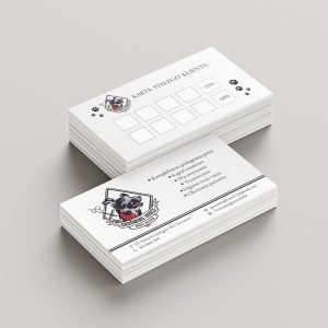 projekt karty stałego klienta, projekt wizytówki
